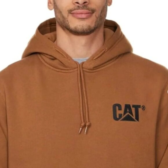 CAT Caterpillar Men's Bronze Pullover Hoodie Men's Size L - Picture 2 of 14